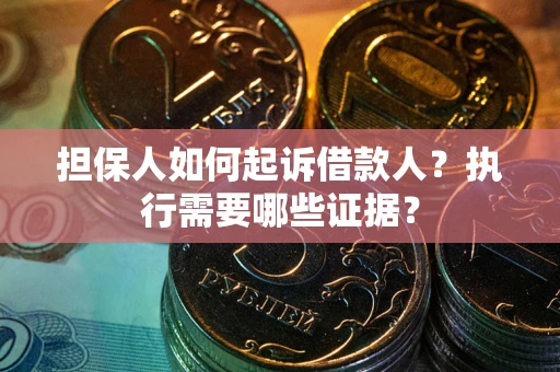 北京担保人如何起诉借款人？执行需要哪些证据？