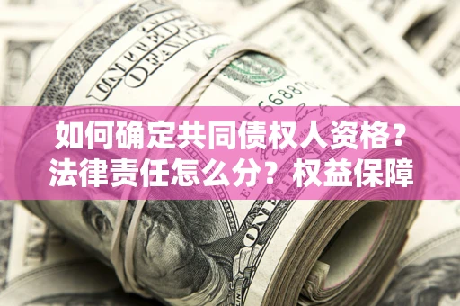 北京如何确定共同债权人资格？法律责任怎么分？权益保障技巧揭秘！