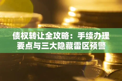 北京债权转让全攻略：手续办理要点与三大隐藏雷区预警